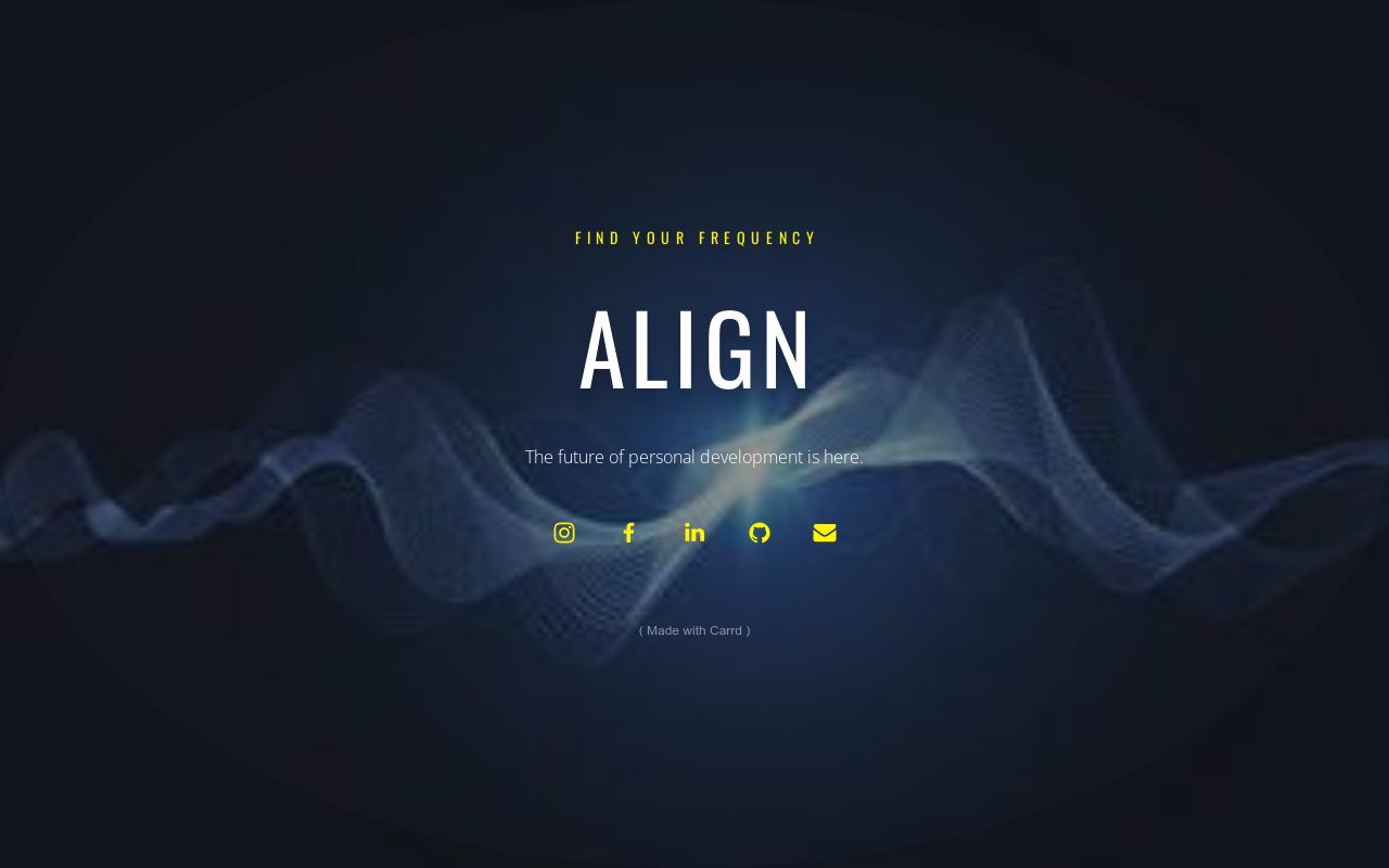 Carrd profile picture for @align